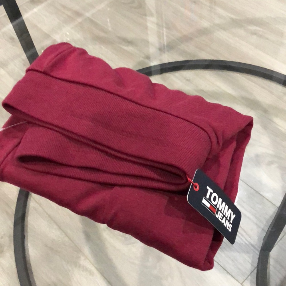 Tommy jeans burgundy sweatpants